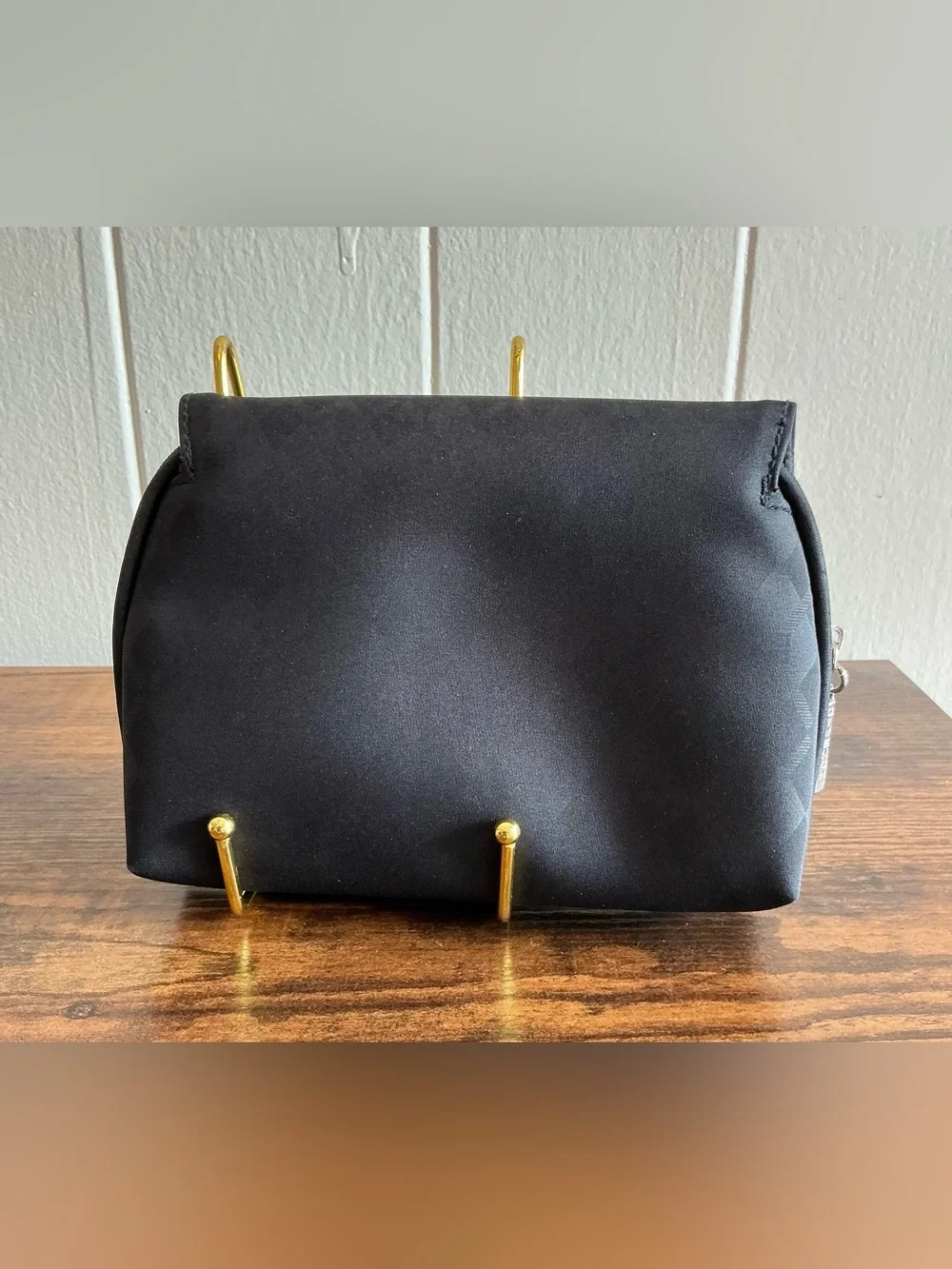 A vintage GWP Givenchy Parfums crystal-embellished makeup pouch/clutch Bag